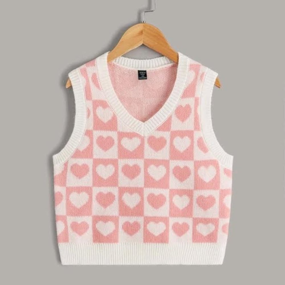 Plus size V-neck Sweater Vest